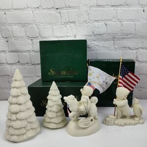 Snowbabies Its a Grand Old Flag Show your Stripes Frosty Forest Lot Dept 56 Lot